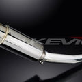 Delkevic 8" Stainless Stell Round Slip On Muffler - Yamaha YZF-R6 98-02 Exhaust