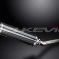 Delkevic 14" Carbon Fiber Round Slip On Muffler - Yamaha YZF-R1 02-03 Exhaust