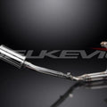 Delkevic Full 4-1 Exhaust 9" Stainless Oval Muffler - Yamaha FZR600R 4JH 95-99