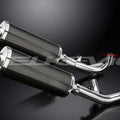 Delkevic 14" Carbon Fiber Oval Stubby Mufflers Yamaha Vmax 1700 - 09-19 Exhaust