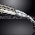 Delkevic 8" Stainless Oval Slip-On Silencer Mufflers Yamaha YZF-R1 04-06 Exhaust