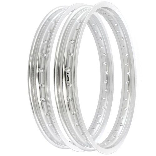 Rising Sun Silver Aluminum Rim Set - Honda CB550K CB550 Four - 1974 - 1978