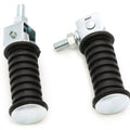 Universal Round Folding Foot Pegs - 10mm - Passenger Footrests Footpegs