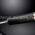 Delkevic 18" Carbon Fiber Oval Slip-On Muffler - BMW R1200R - 2006-2010 Exhaust