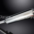 Delkevic 18" Stainless Steel Oval Muffler - BMW F650GS F700GS F800GS Exhaust