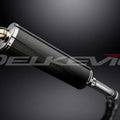 Delkevic 18" Carbon Fiber Oval Slip-On Muffler - BMW K1300S - 2009-2015 Exhaust