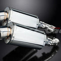 Delkevic 9" Stainless Steel Oval Mufflers - Ducati Monster 696 - 08-14 Exhaust
