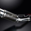 Delkevic 8" Carbon Fiber Round Muffler - Aprilia Rsv Mille 1000 - 98-03 Exhaust