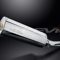 Delkevic 14" Stainless Oval Muffler - Aprilia - Rsv Mille R - 1998-2003 Exhaust