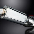 Delkevic 9" Stainless Steel Oval Muffler - Aprilia RSV4 1000 - 2009-2015 Exhaust