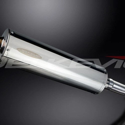 Delkevic 18" Stainless Steel Oval Muffler - BMW F800S F800ST - 2006-2014 Exhaust