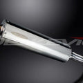 Delkevic 18" Stainless Steel Oval Muffler - BMW F800S F800ST - 2006-2014 Exhaust