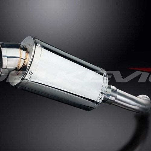 Delkevic 9" SS70 Stainless Steel Oval Muffler - BMW F800S F800ST - 06-14 Exhaust