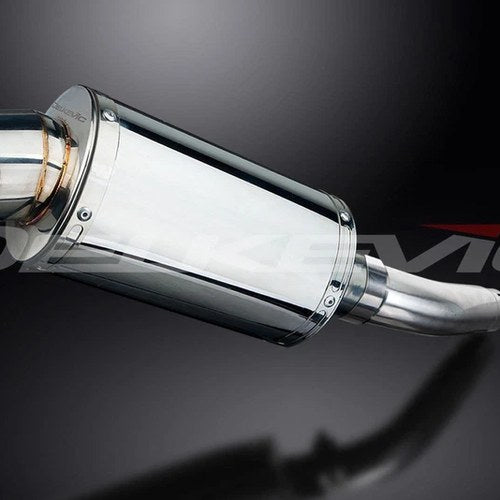 Delkevic 9" Stainless Steel Oval Muffler - Triumph Sprint 955i RS - 04 Exhaust