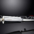 Delkevic 14" Stainless Steel Stubby Oval Muffler - Yamaha SR500 - 78-81 Exhaust