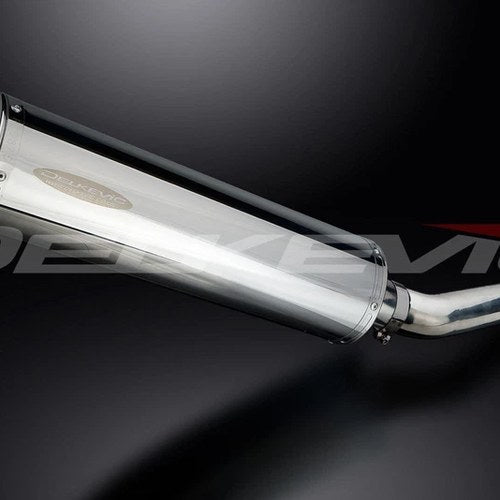 Delkevic 18" Stainless Oval Muffler - Yamaha YZF600R Thundercat - 95-07 Exhaust