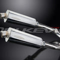 Delkevic 14" Stainless Steel Oval Mufflers - Honda RVT1000R - 2000-2001 Exhaust