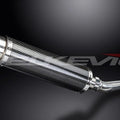 Delkevic 14" Carbon Fiber Round Muffler - Honda CBR250R - 2011-2014 Exhaust