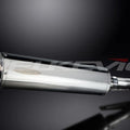 Delkevic 18" Stainless Steel Oval Muffler - Honda GB500 - 1985-1990 Exhaust