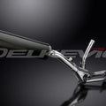 Delkevic 18" Carbon Fiber oval Muffler - Suzuki DL650 V-Strom - 04-11 Exhaust