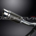 Delkevic 8" Carbon Fiber Round Muffler - Suzuki GSX-R750 - 1996-1999 Exhaust