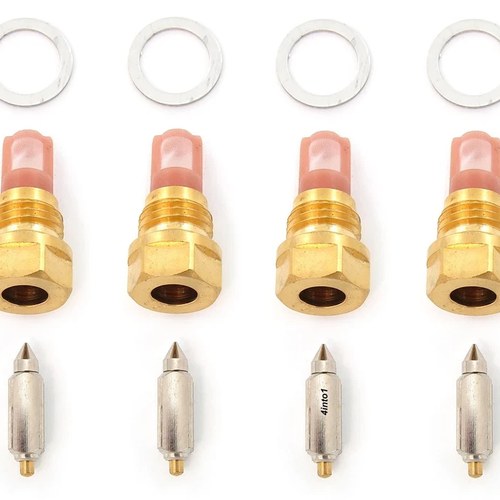 Set of 4 Float Needle Valve Assemblies - Honda CB750F 75-76 CB750K 76