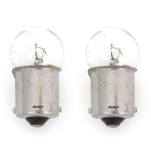 Set of 2 Mini 1156 Turn Signal Bulbs - Single Filament - Clear