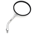 Universal Chrome Motorcycle Mirror - 10MM M10 - Short Stem Honda Kawasaki Suzuki