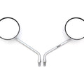 Universal Chrome Motorcycle / ATV Mirror Set - 10MM x 1.25 Honda Kawasaki Suzuki
