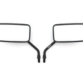 Set of 2 Universal Black Cruiser Mirrors Motorcycle ATV Honda Kawasaki Suzuki
