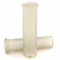 Jackhammer Metal Flake Motorcycle Grips - Silver - 1"