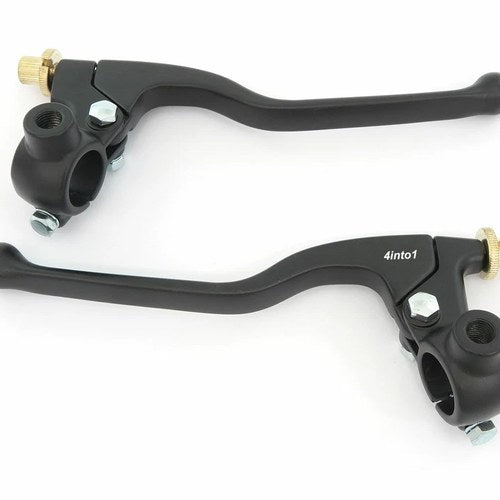 Yamaha GP Lever Perch Set w/ Mirror Mounts - Clutch + Drum Brake - Black - 7/8"
