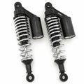 Black & Chrome Remote Reservoir Shocks - Eye To Eye - 310-320mm for Yamaha