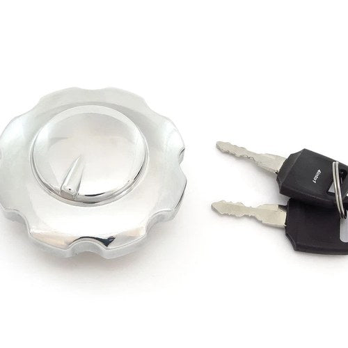 Locking Chrome Gas Cap - Honda CB100 CB175 CB77 CB350 CL350 XL350 CB450 CL450