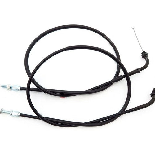 Short Throttle Cable Set - Honda CB350F/400F/500/550/750 FT500 - Black