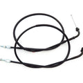Short Throttle Cable Set - Honda CB350F/400F/500/550/750 FT500 - Black