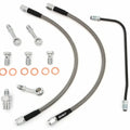 Stainless Steel Brake Line Kit w/Brake Pipe - Clear - Honda CB450K/500/550/750
