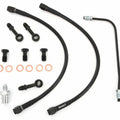 Stainless Steel Brake Line Kit w/Brake Pipe - Black - Honda CB450K/500/550/750