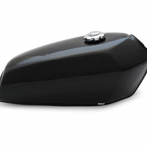 The San Bruno Cafe Racer Gas / Fuel Tank - Black - Motorcycle Fuel Retro Classic