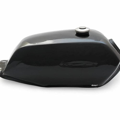 The Manta Cafe Racer Gas / Fuel Tank - Black Motorcycle Retro Scrambler Classic