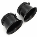 Set of 2 Black Shorty Velocity Stacks - 54mm - Honda CM400 CX500 CB900 Cbx