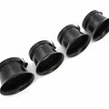 4 Black Motorcycle Shorty Velocity Stacks - 54mm - Honda CB900 CB1000 CB1100