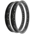 Rising Sun Black Aluminum Rim Set - Honda CB175 CB175K Super Sport - 1969 - 1973