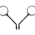 Set of 2 Reproduction Kawasaki Style Black Mirrors - KZ900 Z1 KZ1000 Ltd Mirror