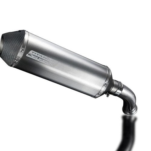 Delkevic Stubby 13.5" Titanium X-Oval Muffler - KTM 790 Duke - 18-19 Exhaust