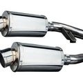 Delkevic 9" Stainless Oval Mufflers - Triumph Trophy 1200 - 95-03 Exhaust