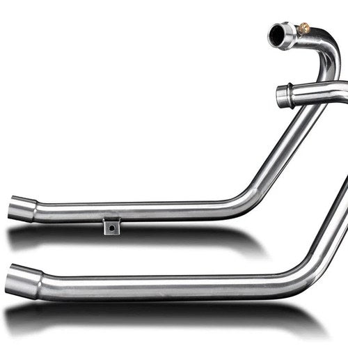 Delkevic 2-2 Stainless Header - Triumph Bonneville Bobber - 17-19 Manifold