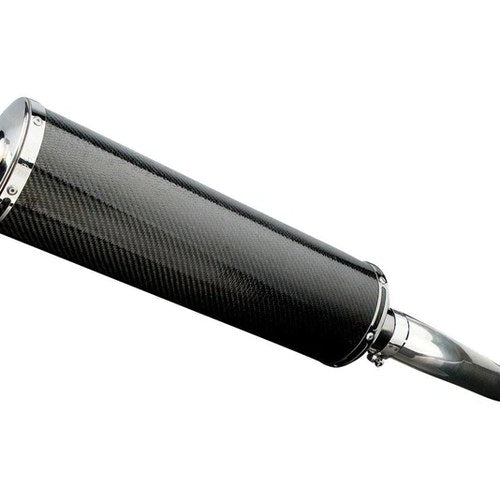 Delkevic 18" Carbon Fiber Slip-On Oval Muffler - Yamaha TDM850 - 91-01 Exhaust