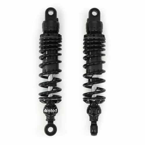 Adjustable Black Performance CNC Rear Shock Absorbers 310mm - 320mm 12.5" Shocks
