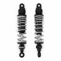 Adjustable Black & Chrome Performance CNC Shocks - Eye / Eye - 310-320mm